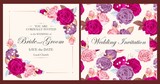 Vintage wedding invitation