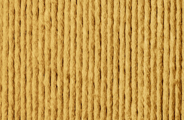 Yellow brown linen rope pattern texture.