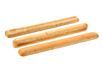 Spiced bread stick on white