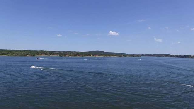 Aerial view of Possum Kingdom Lake.