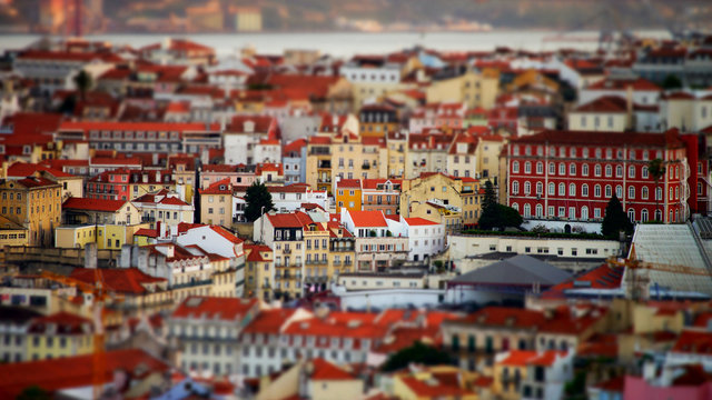 Small tilt shift city people landscape 1832884 Stock Photo at Vecteezy