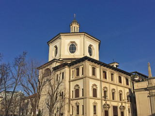 Fototapeta na wymiar Milano, la chiesa di San Bernardino alle Ossa
