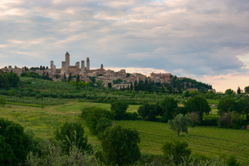 Fototapeta na wymiar San Gimignano Medieval Village, Italy