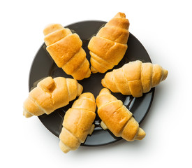 Tasty buttery croissants