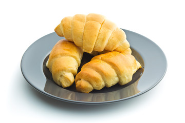 Tasty buttery croissants