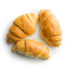 Tasty buttery croissants