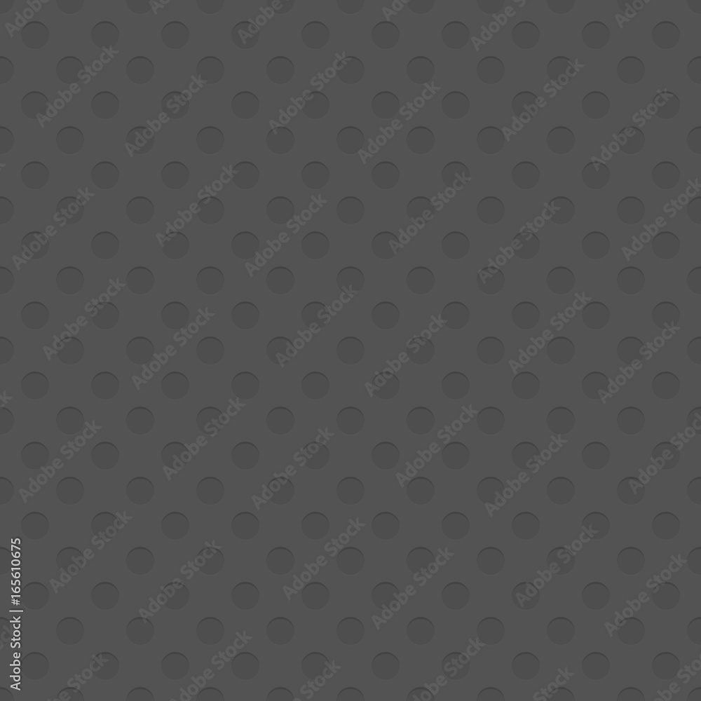 Poster seamless cutout circle pattern texture background - spatial geometrical vector graphic with shadow e