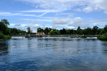 Fototapeta na wymiar Beautiful river view, Henley-on-Thames