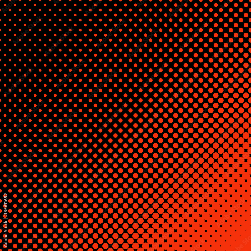 Poster geometric halftone dot pattern background - vector design from circles