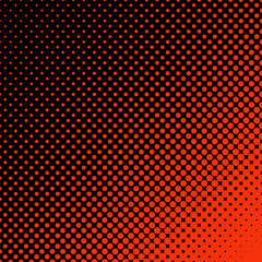 Geometric halftone dot pattern background - vector design from circles