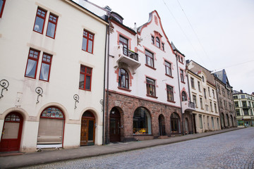 houses of Alesund town Norway