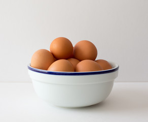 Brown Eggs in Bowl