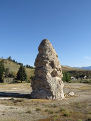 Rock formations at yellowstone national park