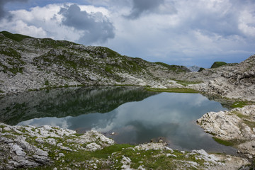 Fototapeta na wymiar Alpen, Allgäu, Natur, Wandern, Hochvogel, Nebelhorn, Klettersteig, klettern, bergsteigen