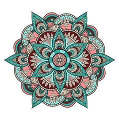 Vector illustration of a colored mandala, mandala colorato vettoriale