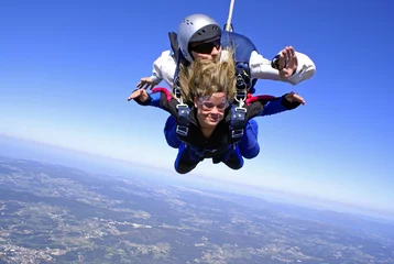Photo sur Plexiglas Sports aériens Skydive tandem exhilaration