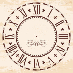 Elegant roman clock.