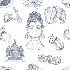 Hand Drawn Thai Pattern