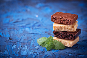 Different type of chocolate.
