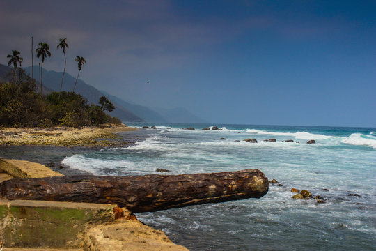Small village of Choroni in Venezuela with beaches and colonial architecture