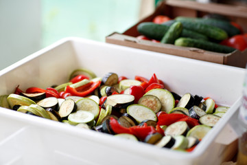 Big set organic food. Fresh raw vegetables.