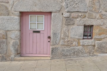 Small front door of a Portuguese home