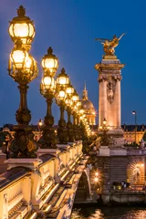 Printed roller blinds Pont Alexandre III und Invalidendom in Paris, Frankreich