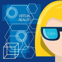 virtual reality game with futuristic technology innovation