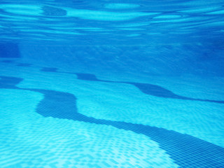 View of swimming pool underwater