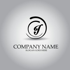 Obraz premium Letter I logo design concept