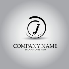 Letter J  logo design concept
