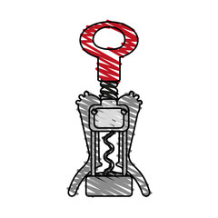 Cork wine bottle opener