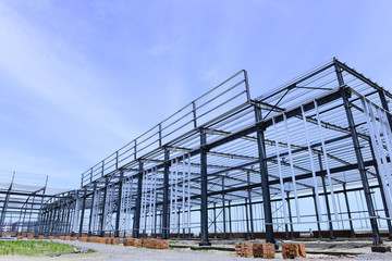 Obraz premium Steel structure workshop