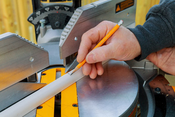 Mitre Saw in and Crosscut Timber