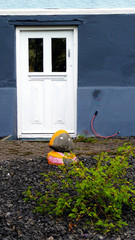 Häuserfassade in Akureyri Island