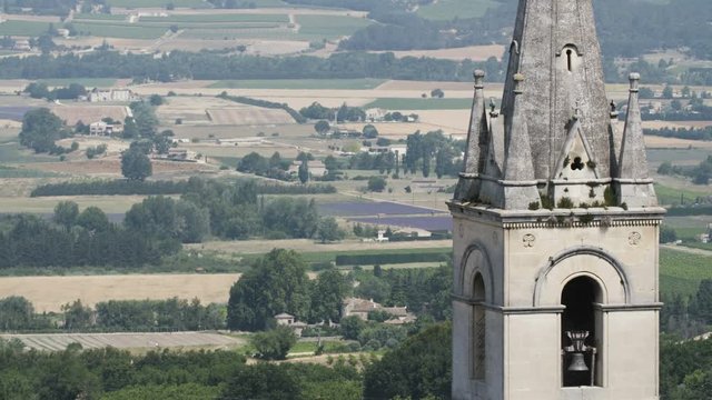 Tower in Cucuron, Provence. Still Shot