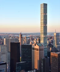 Photo sur Plexiglas construction de la ville The 432 Park skyscraper in midtown Manhattan, the tallest residential building in the United States.