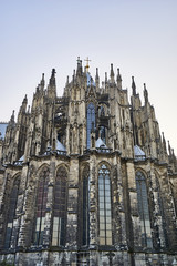 Fototapeta premium Immense amount of spires of Cologne Cathedral reaching towards the sky