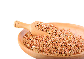 buckwheat on white background