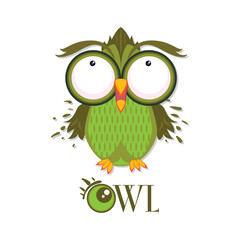 owl graphic cartoon character