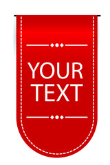 Fototapeta premium Red Shining Tag 