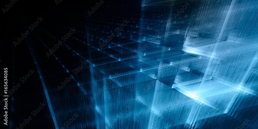 Poster abstract background element. fractal graphics series. three-dimensional composition of repeating gri