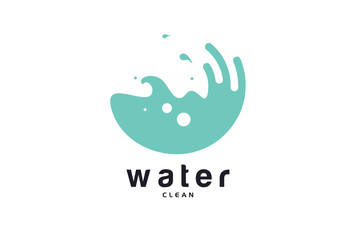 Water Clean Logo Template Design Vector, Emblem, Design Concept, Creative Symbol, Icon