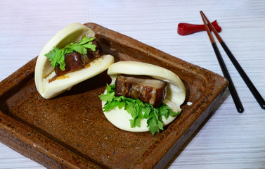 Chinese snack food : Gua bao
