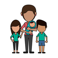 Happy family united