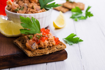 Pate of smoked salmon