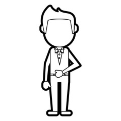 Obraz premium man cartoon isolated casual