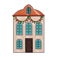 Obraz premium isolated big house