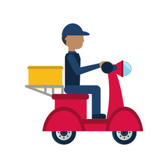 Motorcycle courier vehicle
