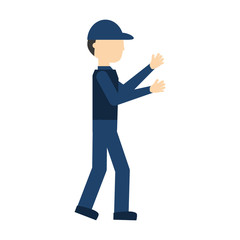 Courier delivery man